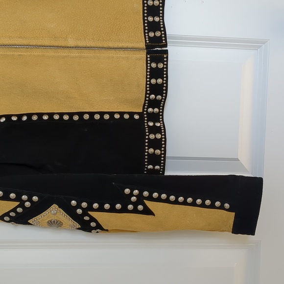 Yellow and Black studded Cripple Creek Jacket - Picture 6 of 7